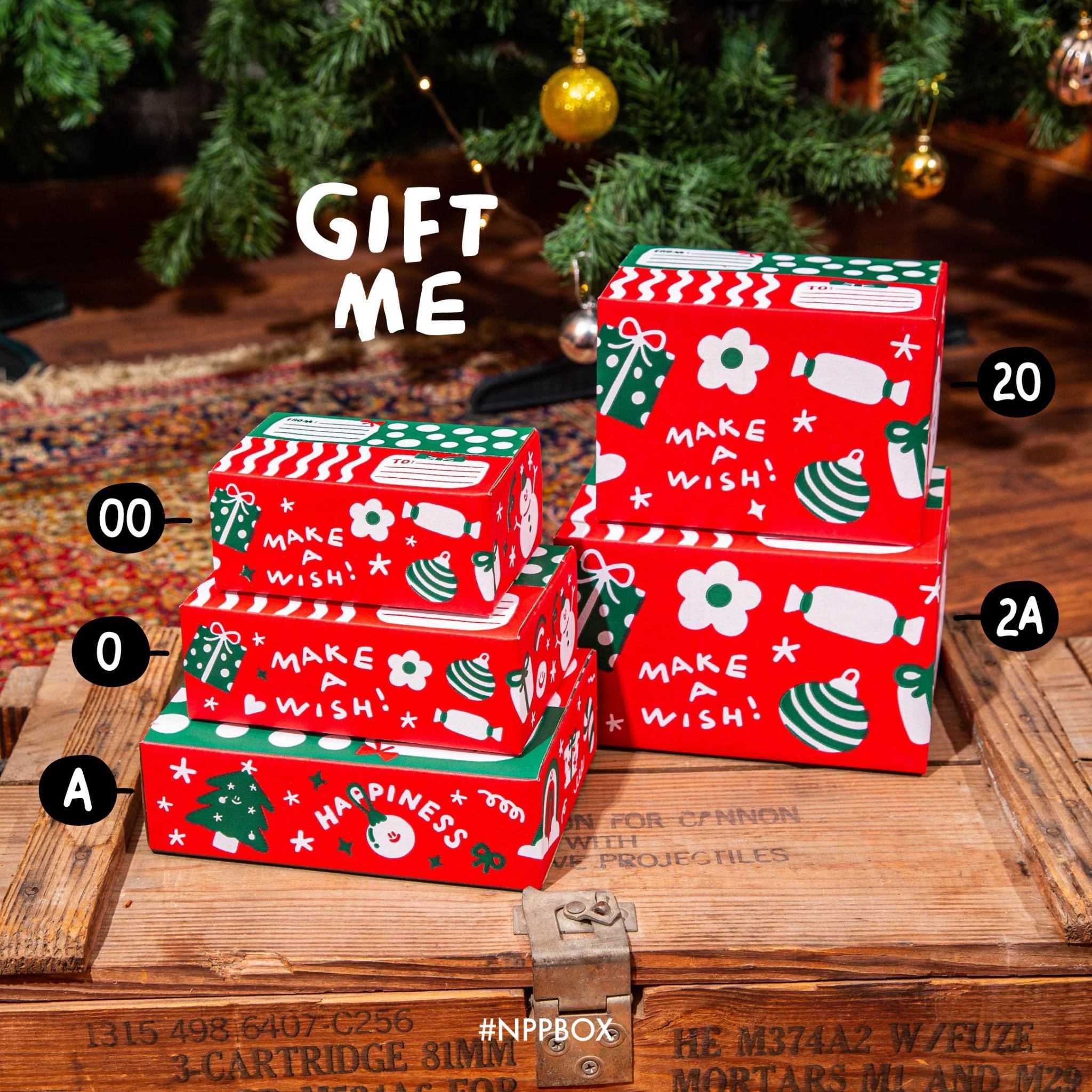 กล่องเทศกาลปีใหม่ ฝาชน Size 0 (20 ใบ)