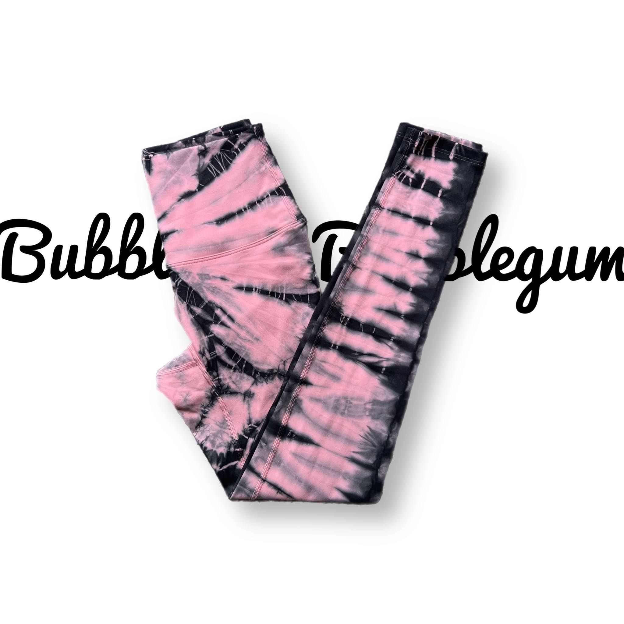 Tie dye leggings- Bubblegum 