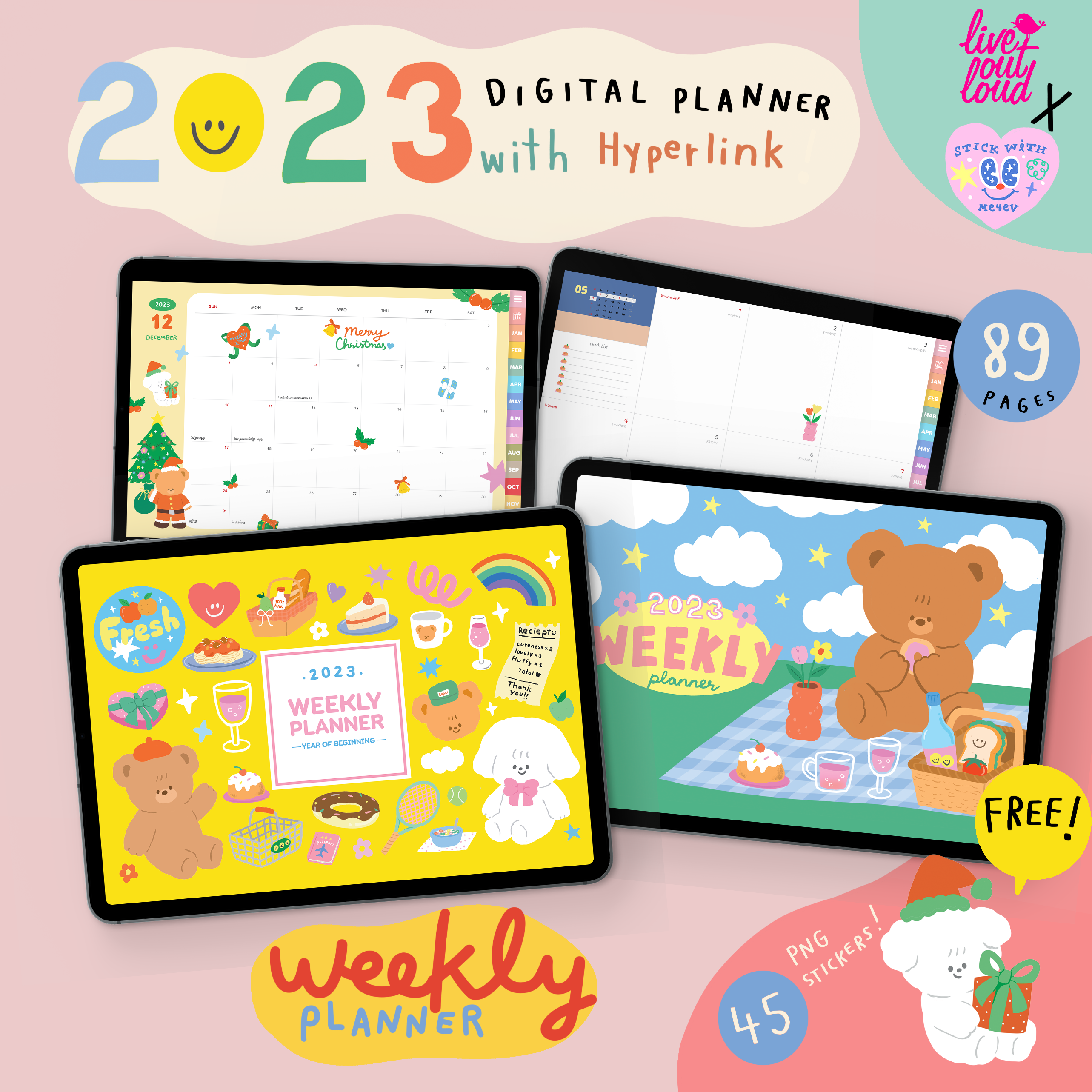 2023 Digital Weekly Planner (Live Out Loudx Stickwithme4EV)