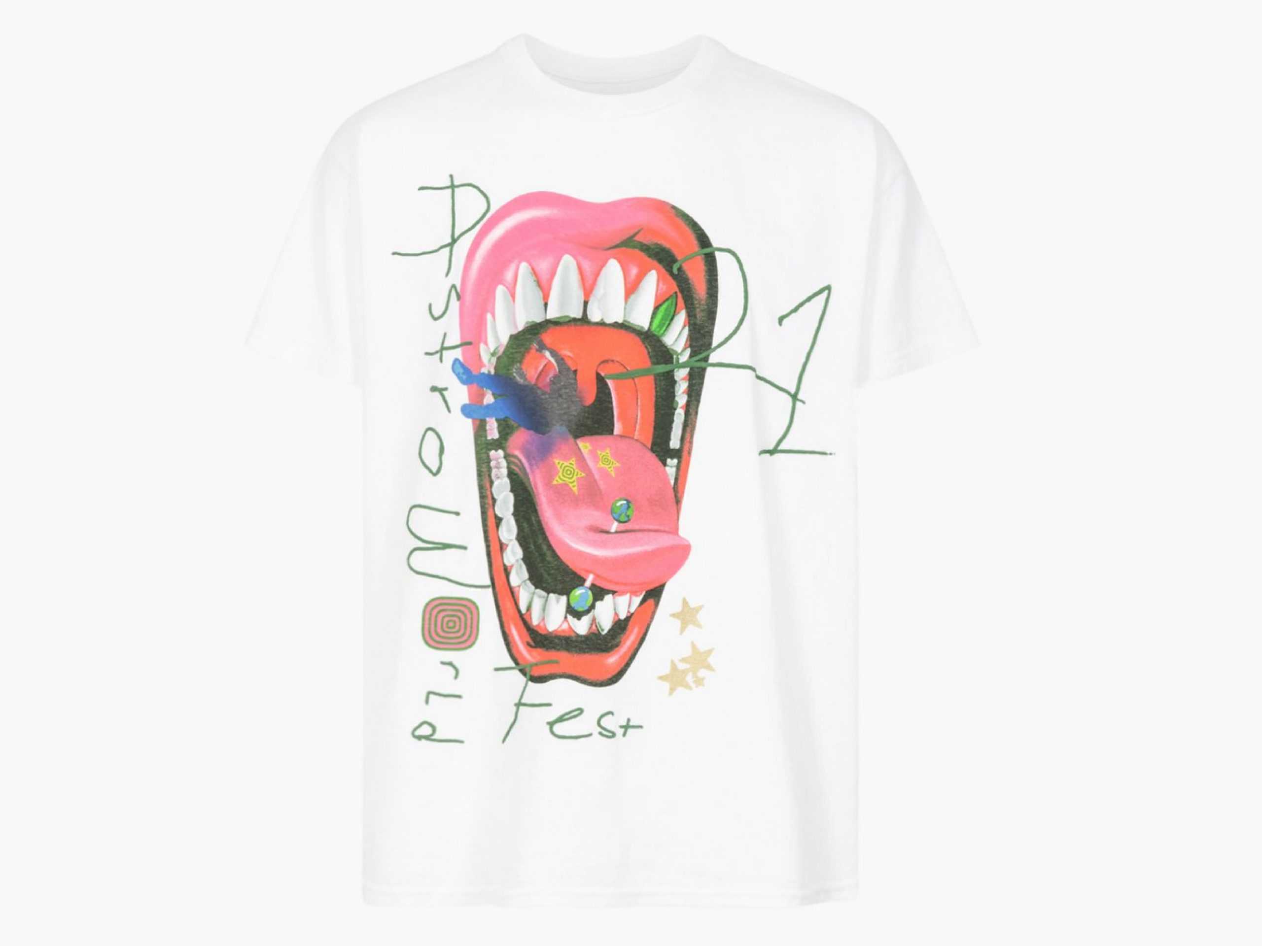 Travis Scott Astrofest Mouth Tee (WHITE)