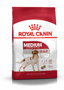 อาหารเม็ดสุนัขโต พันธุ์ใหญ่ Royal canin Medium Adult dog
