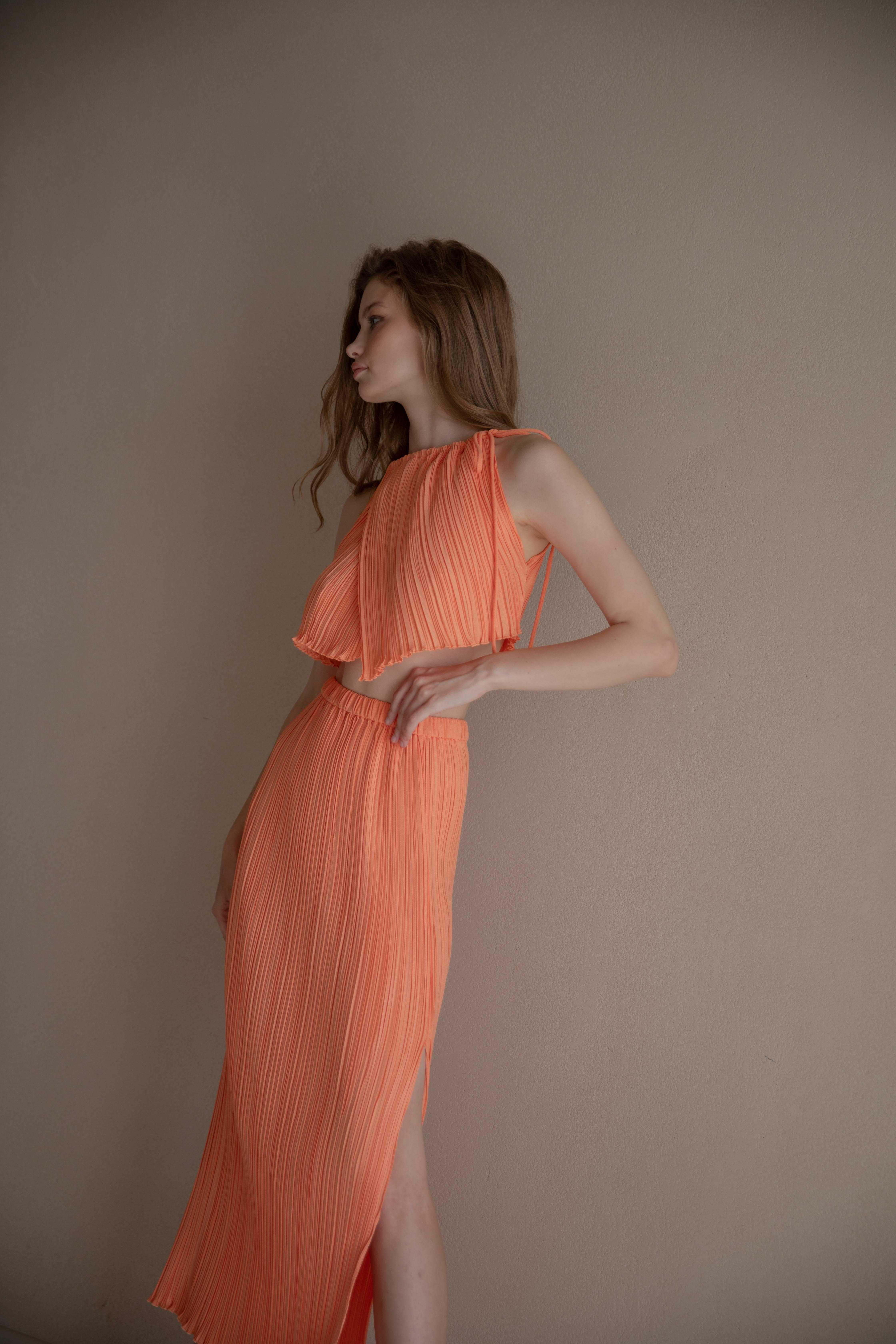 Melon Set (Top & Skirt)