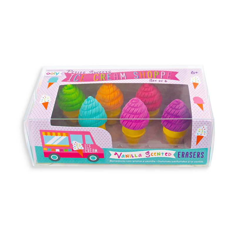 รถขายไอติมมาแล้ววว 🍦 ขนยางลบไอติมมา 6 แท่ง Petite Sweets Ice Cream Shoppe Scented Erasers