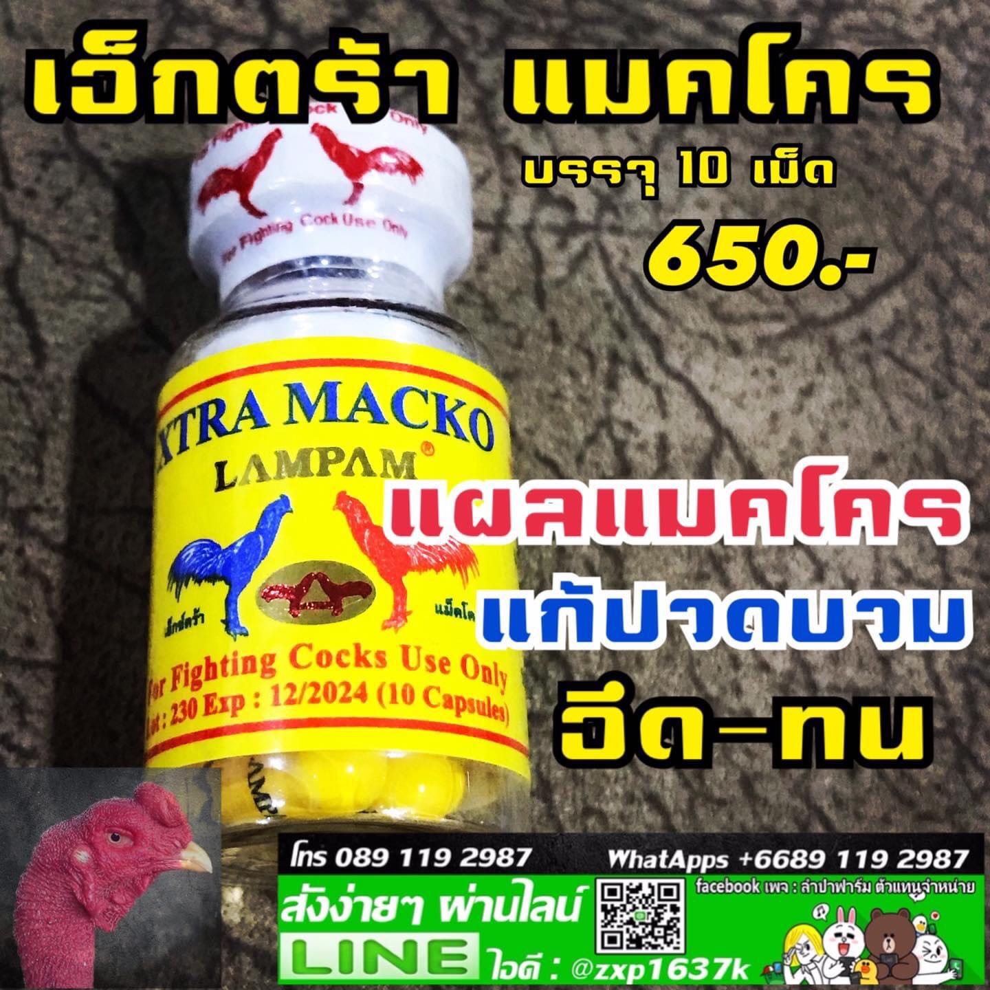 Xtra Macko แผลแมคโคร ปวดบวม 10แคปซูล