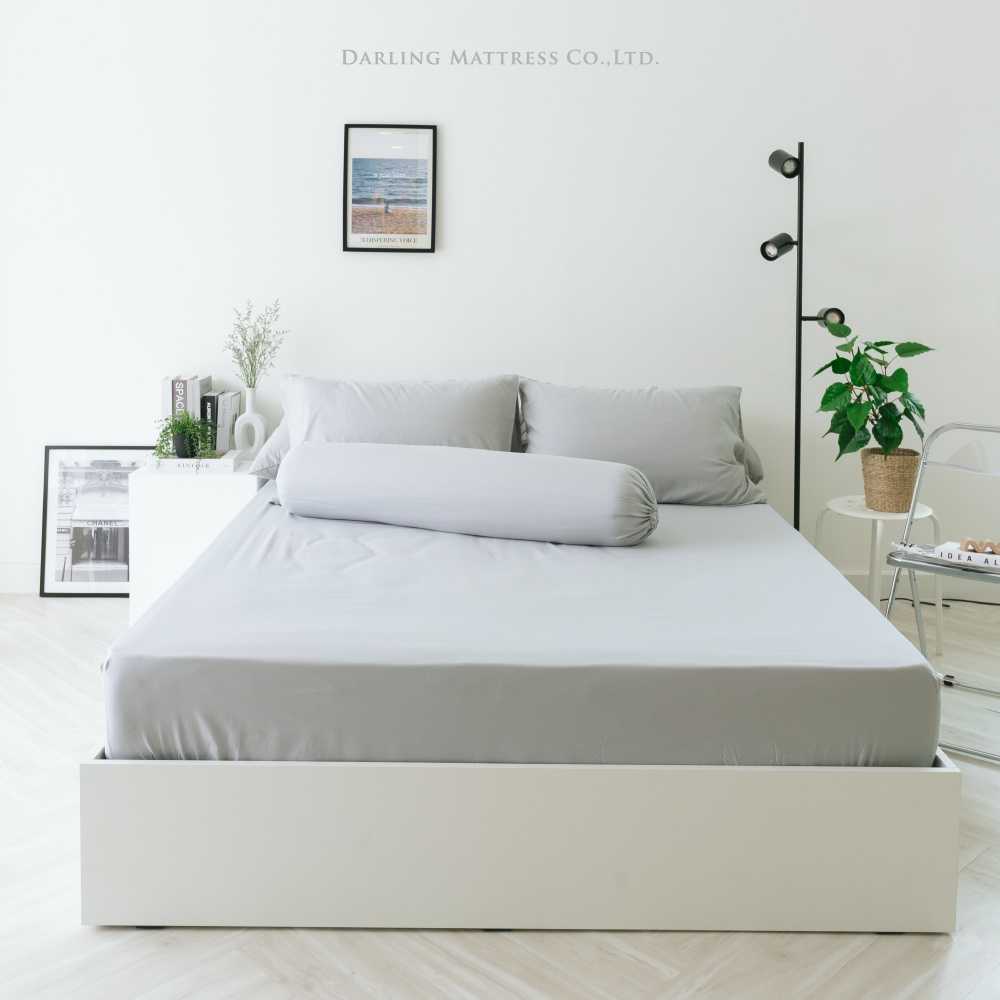 Darling Mattress ชุดผ้าปูที่นอนรุ่นนาโนเทค สีเทาอ่อน (ไม่รวมผ้านวม)