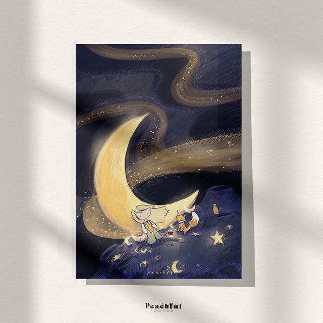 The tiny princess and her first love (Postcard)