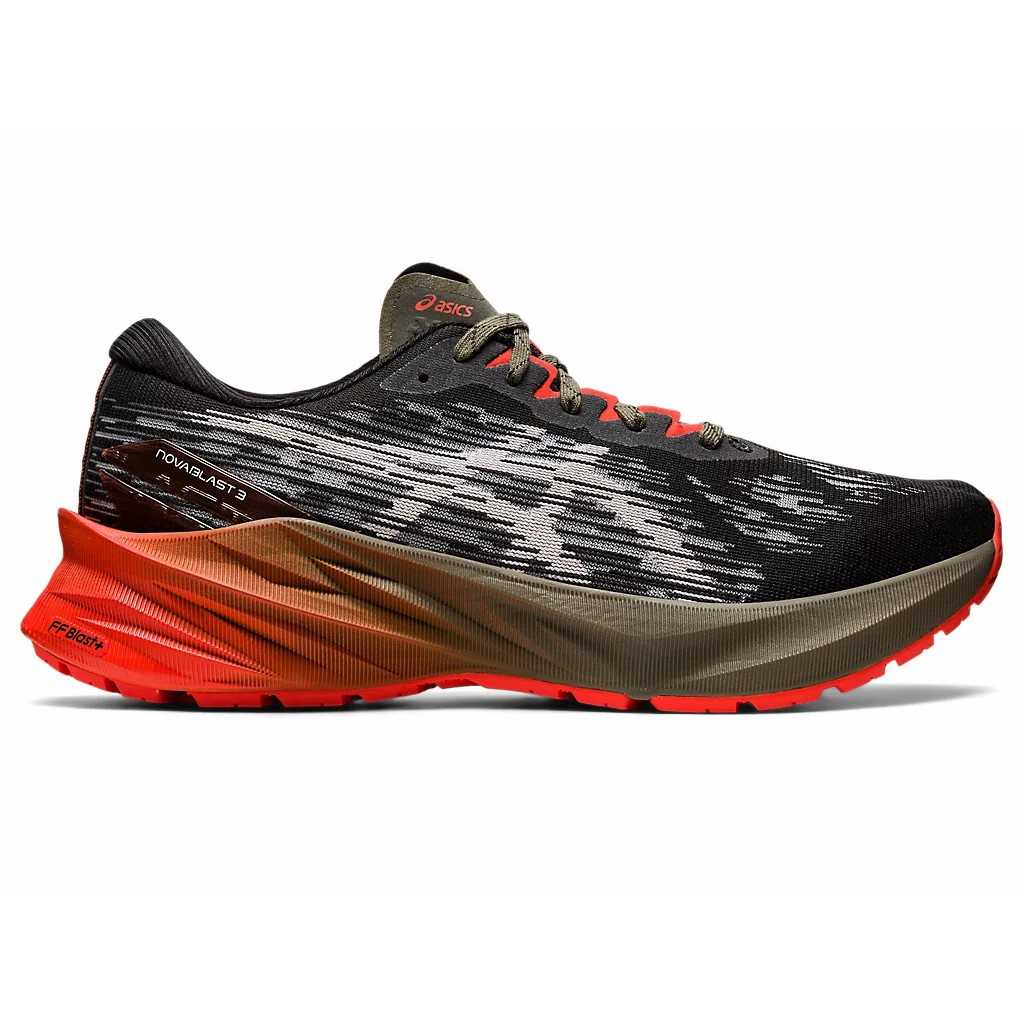 ASICS NOVABLAST 3 TR MEN NATURE BATHING/OLIVE - รองเท้าวิ่งทางเรียบ รองเท้าวิ่งผู้ชาย