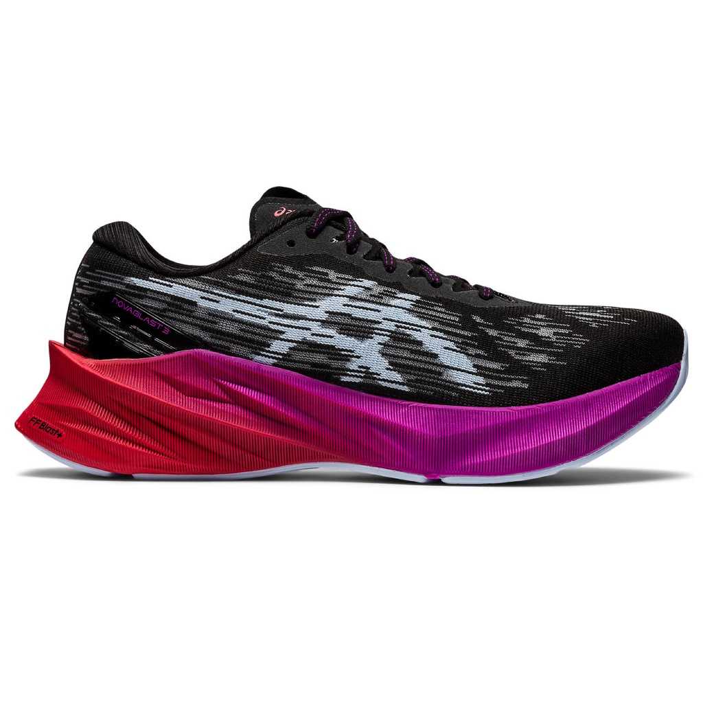 ASICS NOVABLAST 3 WOMEN - BLACK/SOFT SKY - รองเท้าวิ่งทางเรียบ รองเท้าวิ่งผู้หญิง