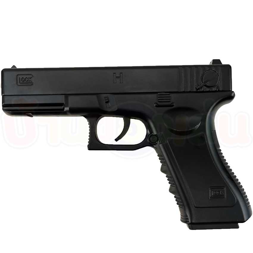 ปืนอัดลมของเล่น GLOCK ปืนอัดลมเหล็ก ปืนอัดลม ชักยิงทีละนัด พร้อมลูก300นัด C7