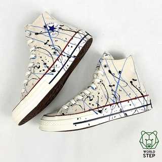Converse Chuck 70 Archive Paint Splatter Print Hi Egret/Multi รองเท้าคอนเวิร์สแท้