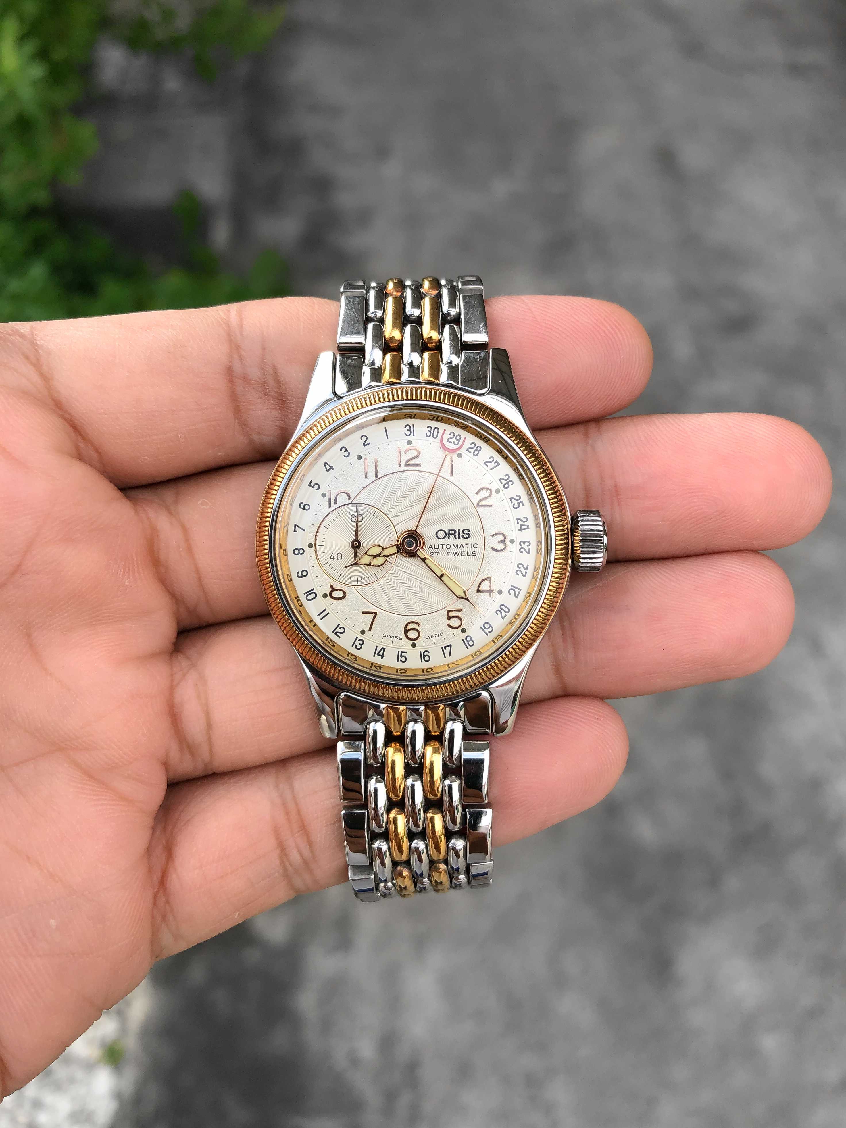 Oris Big Crown Pointer Date Small Second Automatic Boy Size
