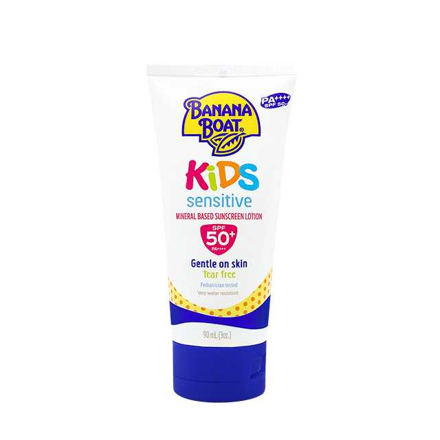 BANANA BOAT KIDS SENSITIVE MINERAL BASED SUNSCREEN LOTION SPF50+ PA++++ (KST22)