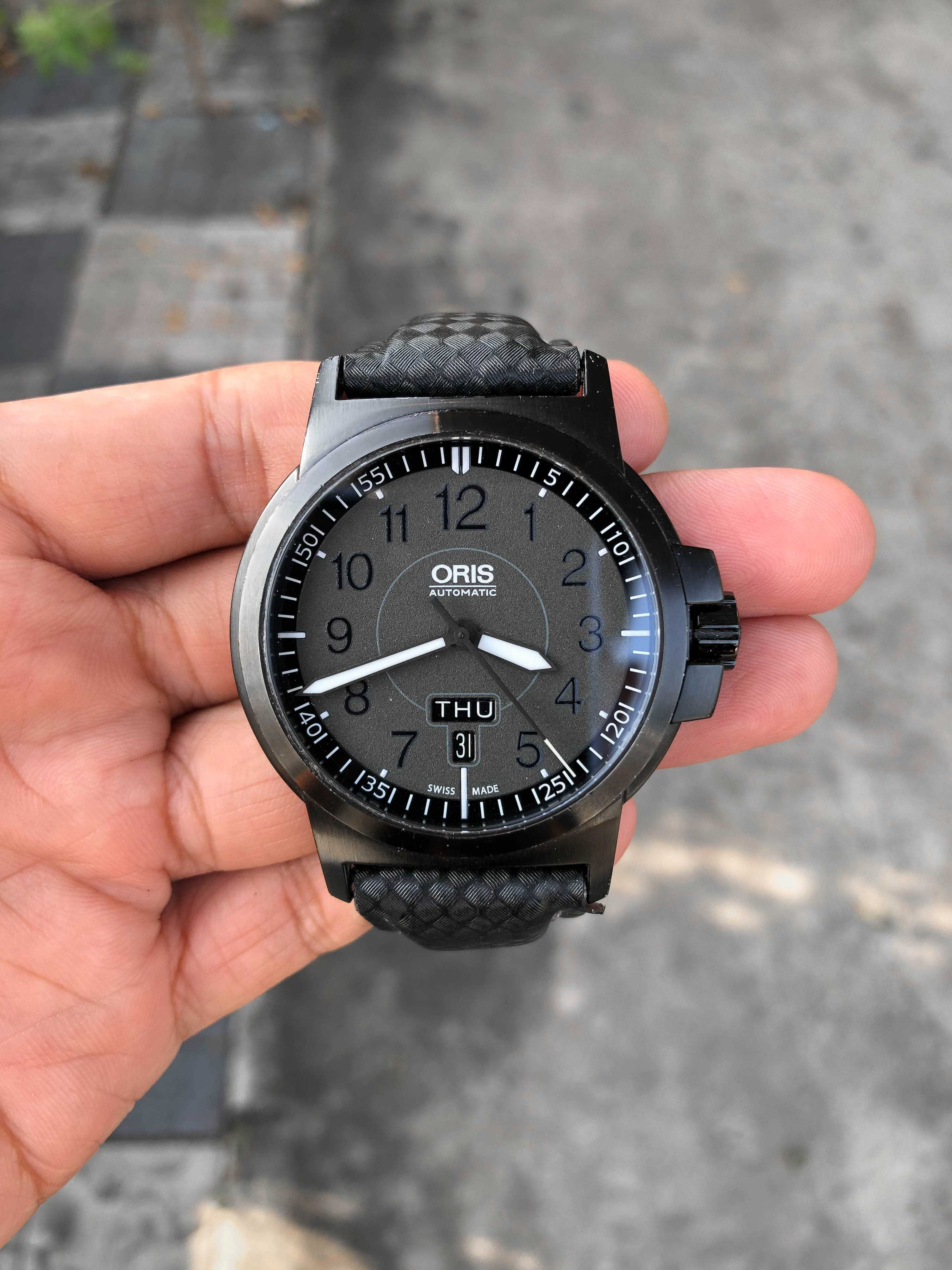 Oris BC3 Advanced Day Date Automatic King Size Black PVD หน้าดำ