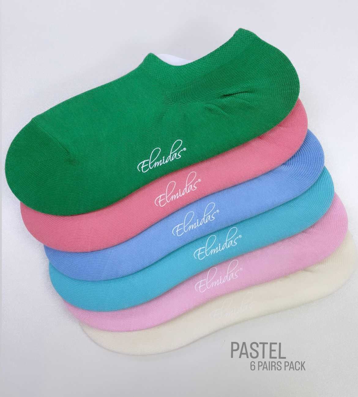 Pastel - Adult's socks 6 pairs pack