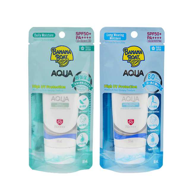 แพ๊คคู่ Banana Boat  Aqua Daily & Long Wearing Sunscreen Lotion SPF50+ PA++++ (50 ml.) SFW21+SFL21