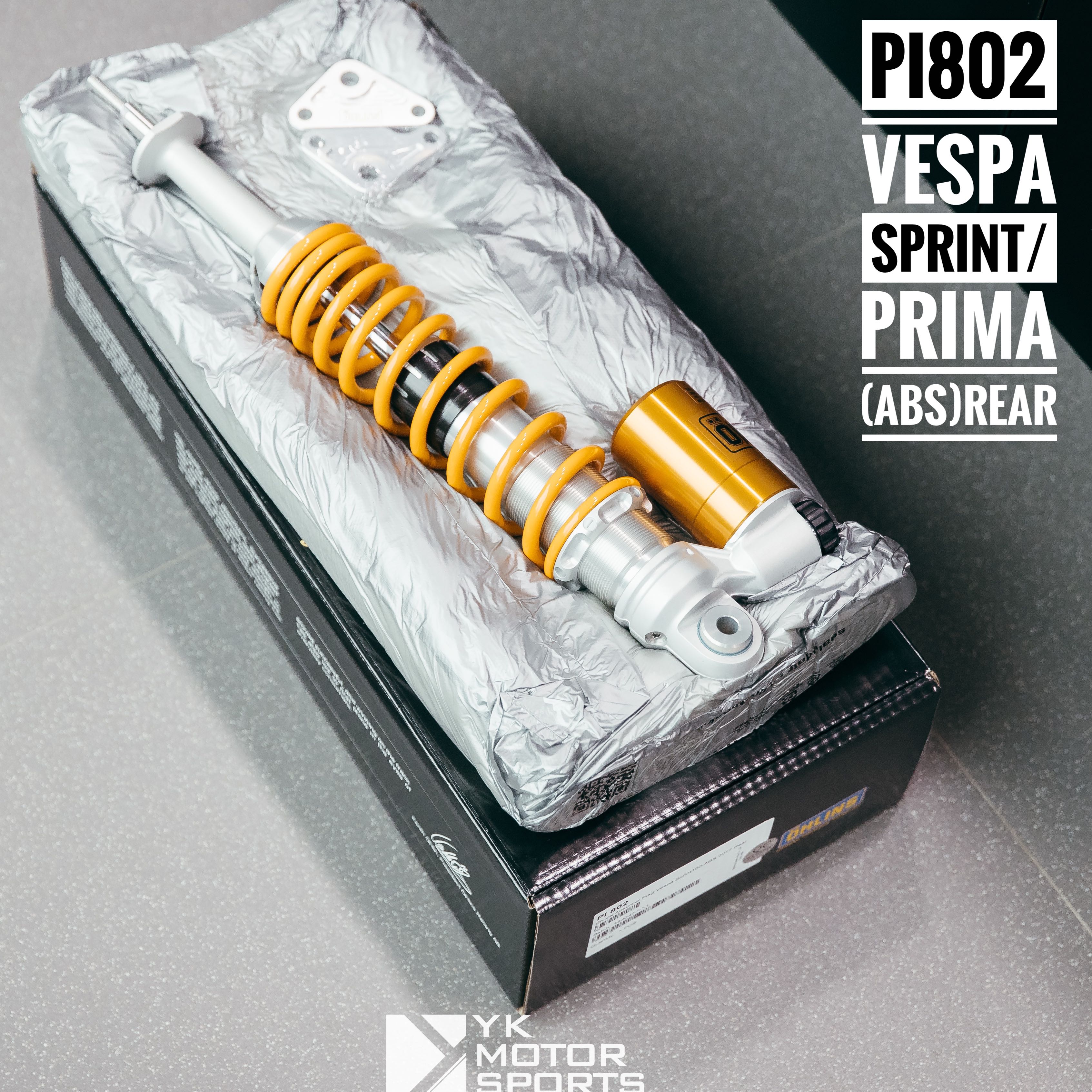Ohlins รุ่น Vespa Sprint/Prima ABS โช๊คหลัง PI802