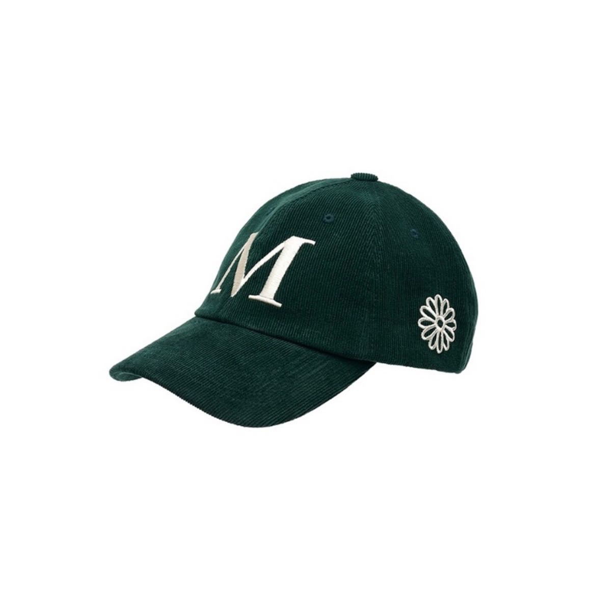 พรีออเดอร์ MARDI CORDUROY CAP M_ DARKGREEN WHITE