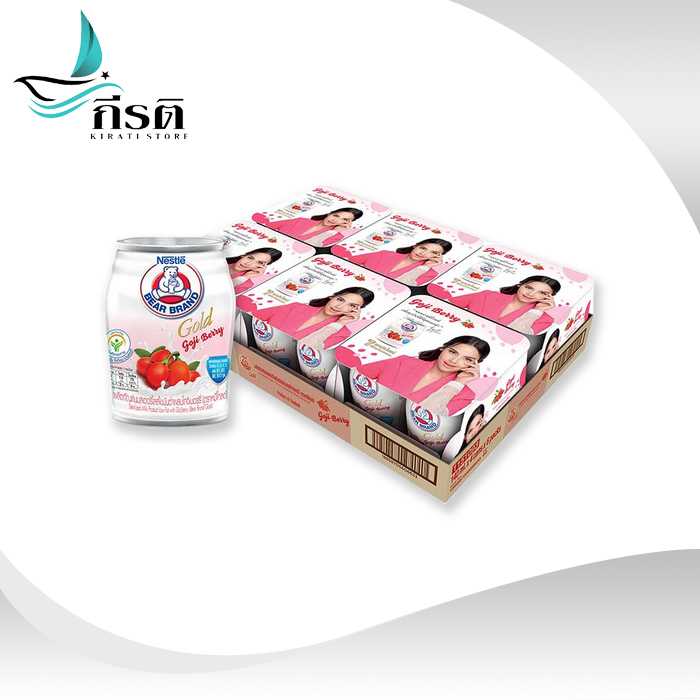 นม ตรา หมีโกลด์  ขนาด 140 มล. รสโกจิเบอร์รี่
