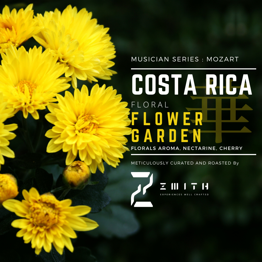 Costa Rica FLOWER GARDEN - Roast Coffee (Whole Bean) - เมล็ดกาแฟคั่ว แบบยังไม่บด