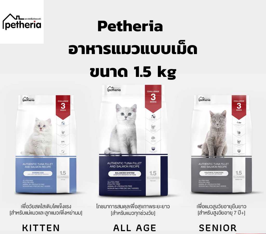 Petheria Innovation Cat Food [No Corn & Gluten Free]  1.5 KG