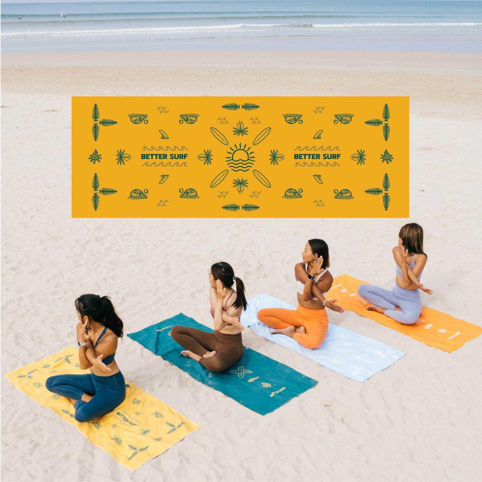 Surf training mat top
