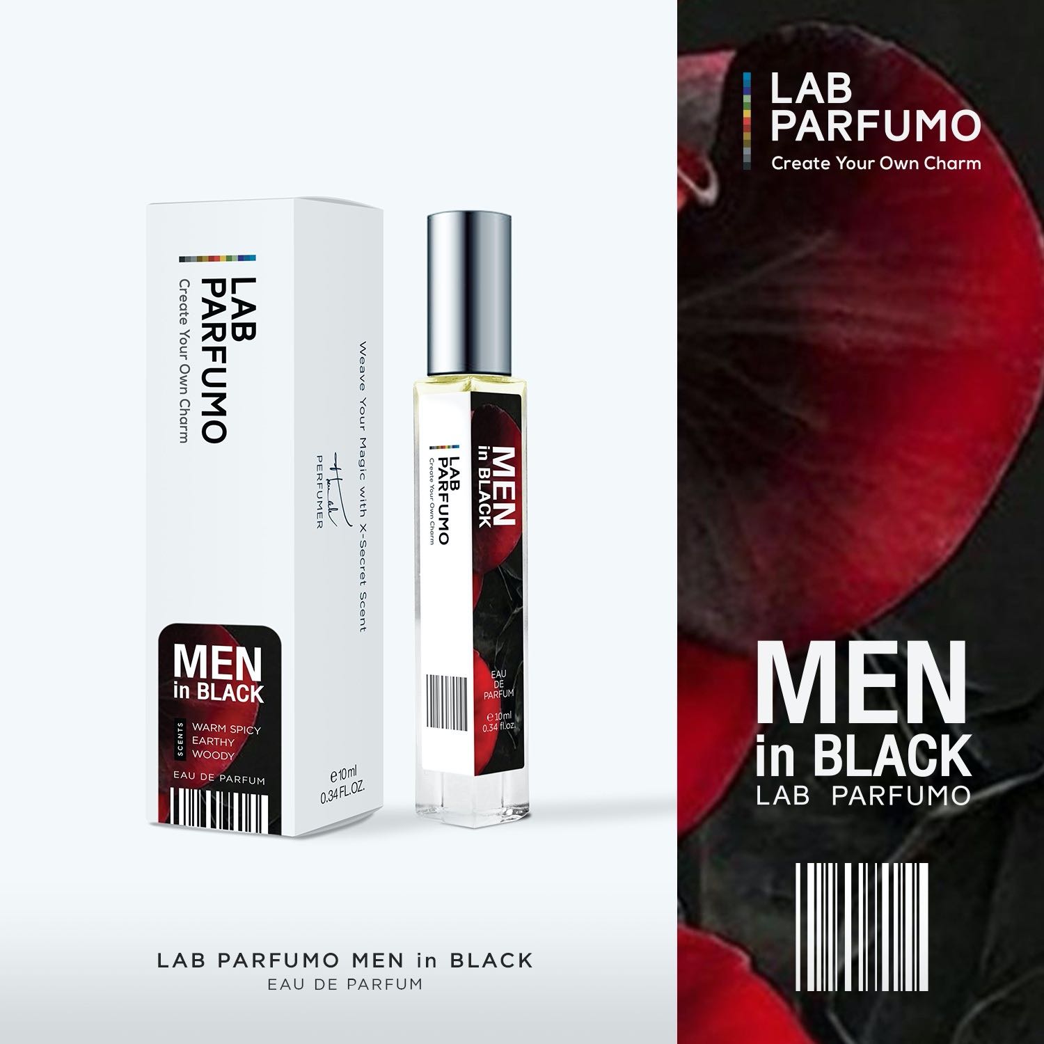 MEN in BLACK เปลี่ยนผู้ชายธรรมดา ให้เป็นสุภาพบุรุษที่สมบูรณ์แบบ (ขนาด 10ml)