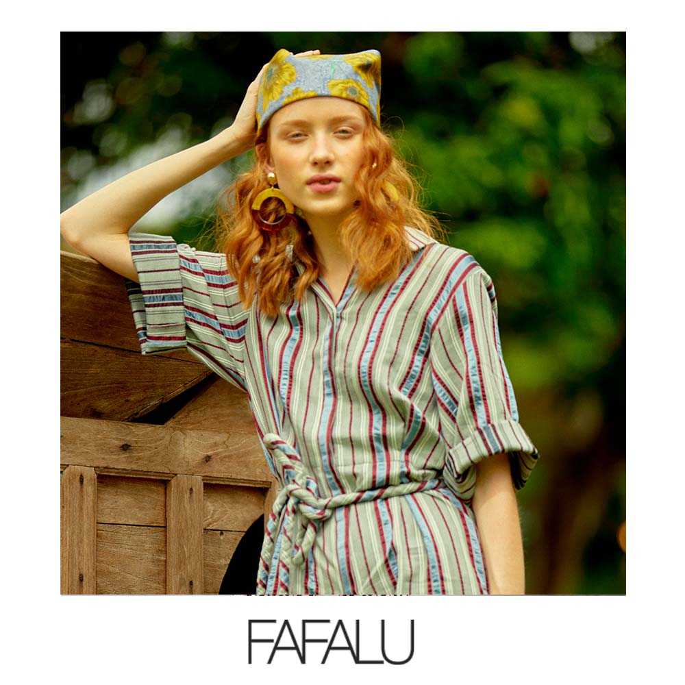 [FAFALU Donna Jumpsuit] Jumpsuit Blue Sliver