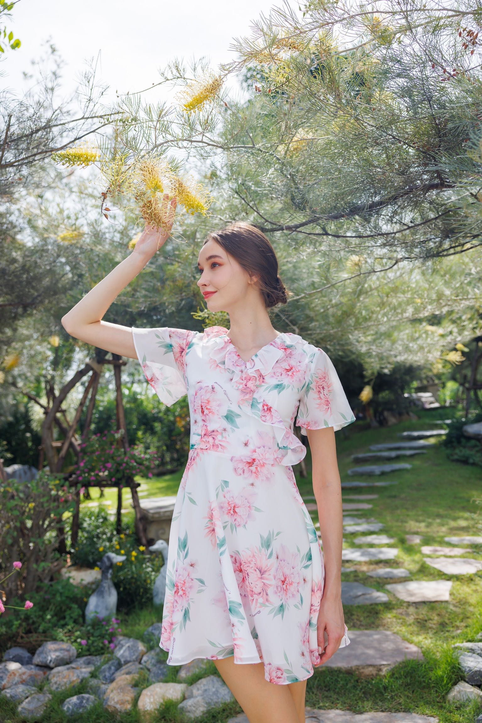 Johanna Peony Dress