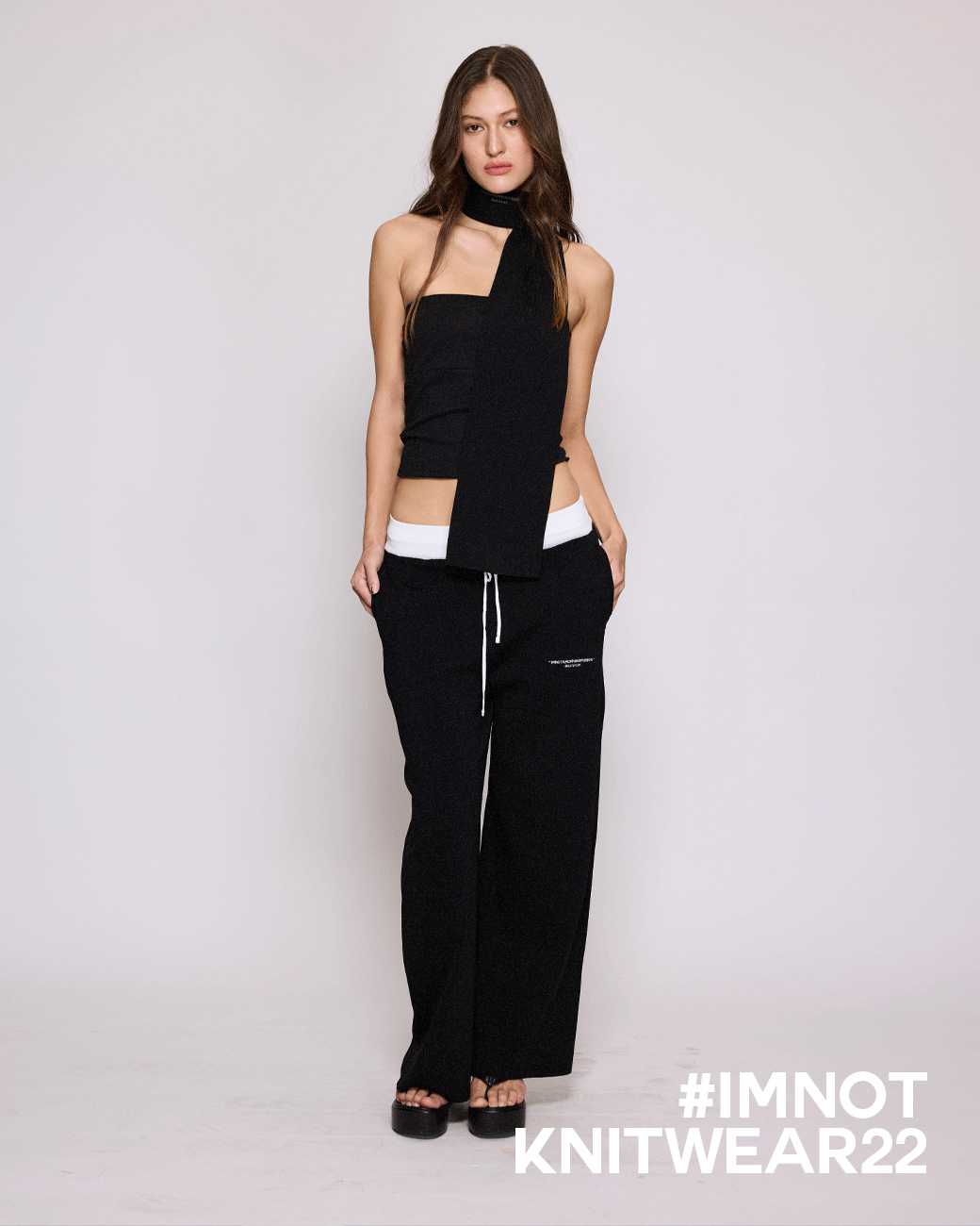 IMNOTAMORNINGPERSON • DRAWSTRING KNIT PANTS