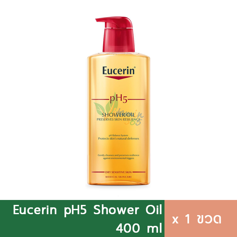 ยูเซอรีนของแท้ Eucerin pH5 Shower Oil 400ml ครีมอาบน้ำ สำหรับผิวแห้งมาก