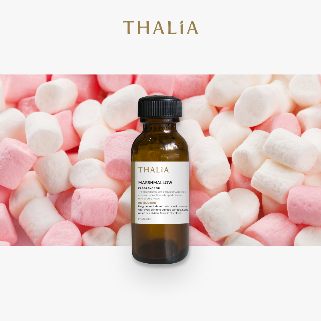 หัวน้ำหอมFragrance oil กลิ่น MARSHMALLOW (มาร์ชเมลโลว์)