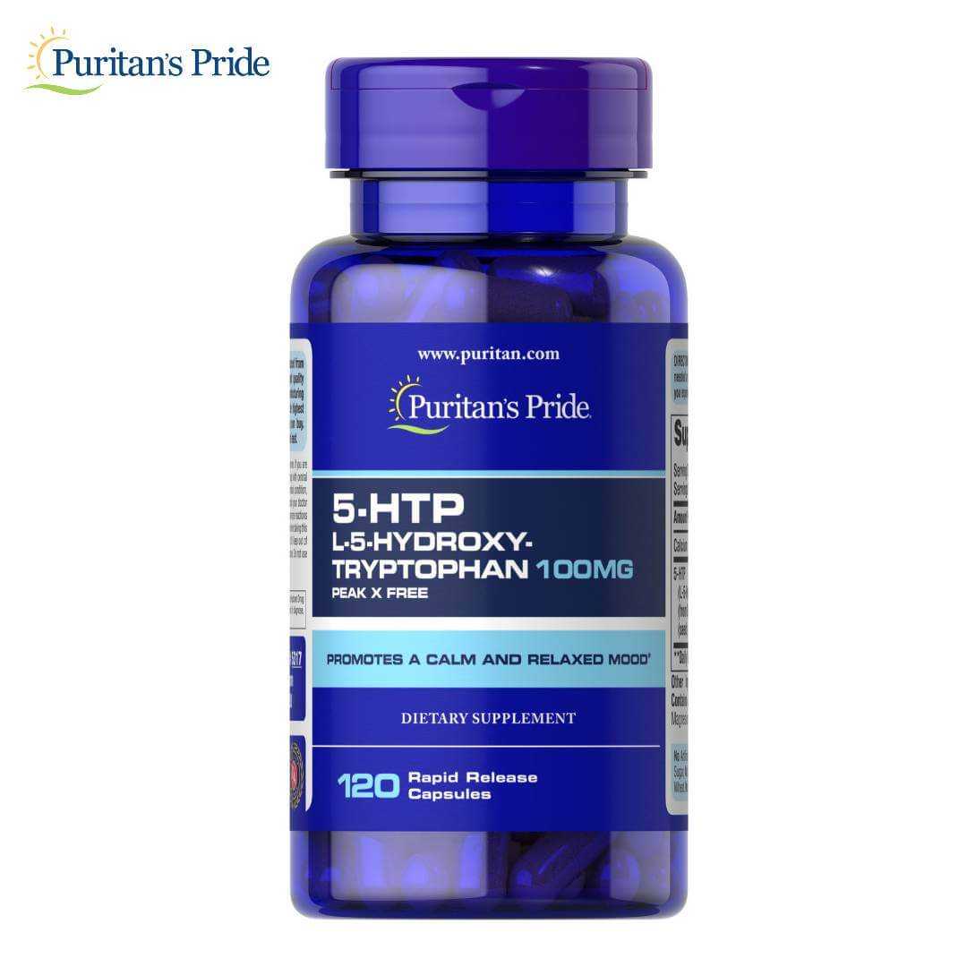 Puritan's Pride 5-HTP 100 mg (Griffonia Simplicifolia) 100 mg/ 120 Capsules 5htp