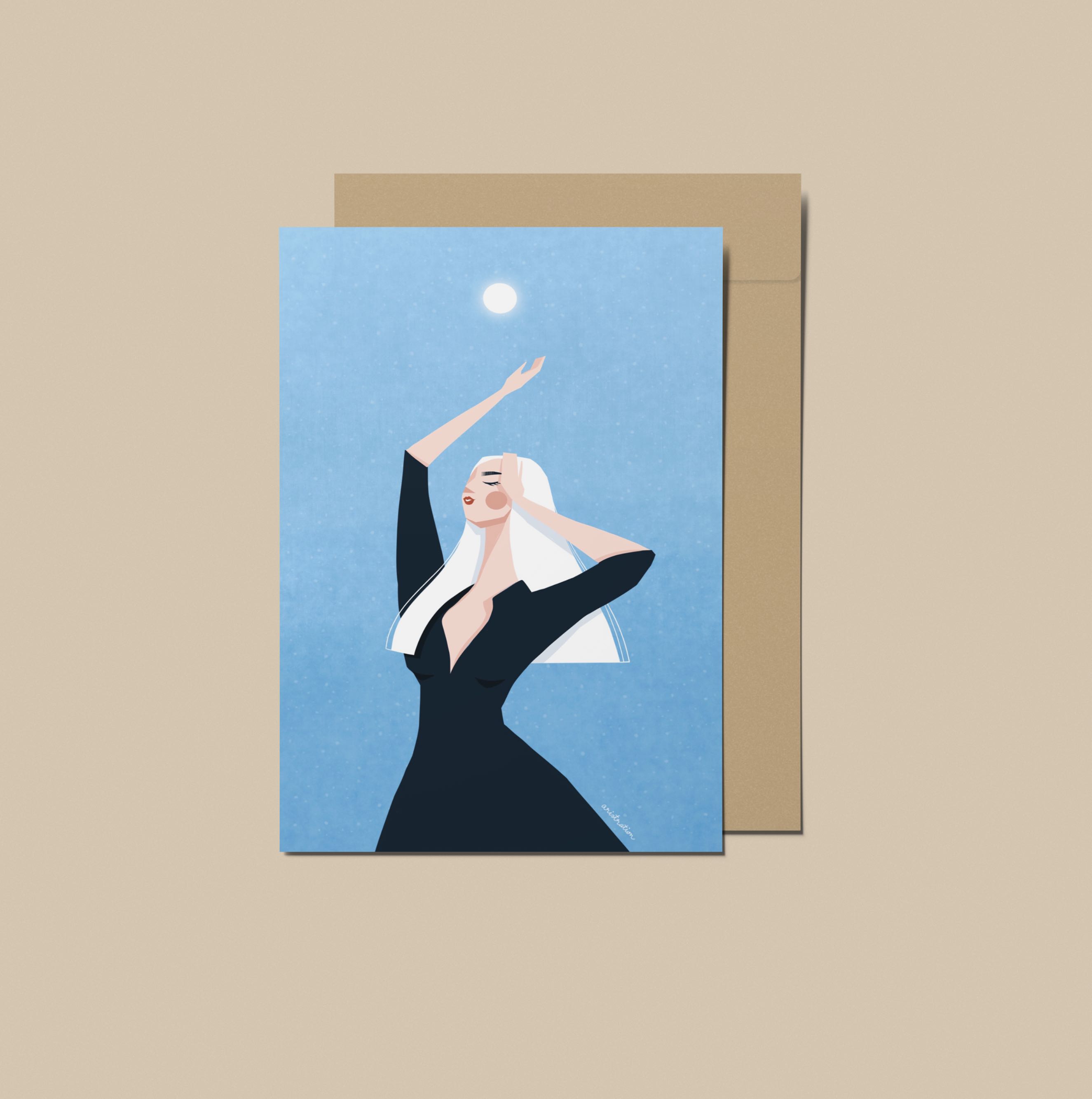 Moonchild Postcard by Aristration