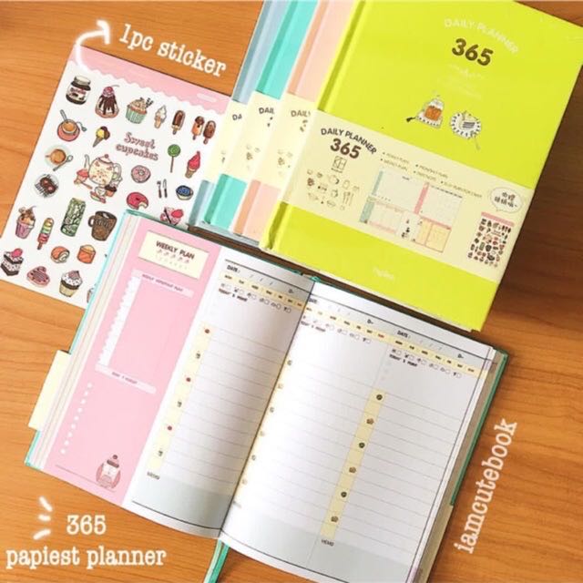 สมุดแพลนเนอร์ลายใหม่น่ารัก papiest 