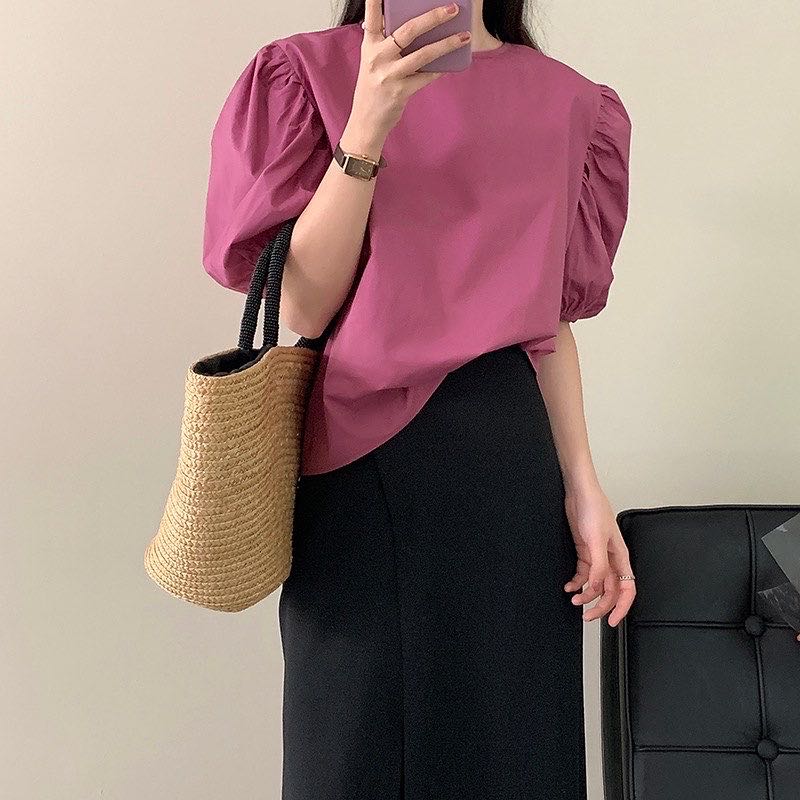 #BJPuffBlouse221139 (590THB)—pink—