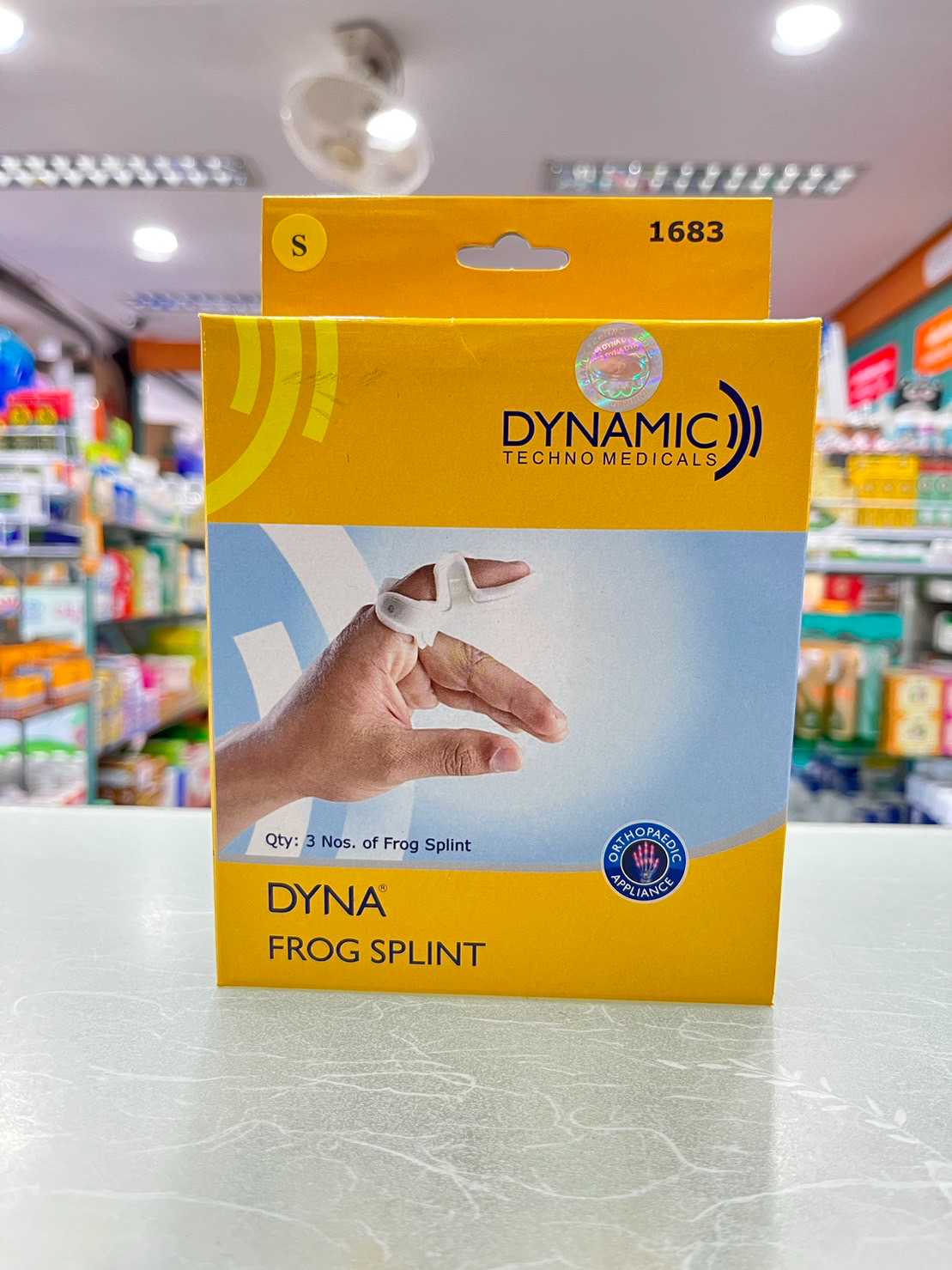 อุปกรณ์ล็อคนิ้ว Frog Splint DYNA แบบชิ้น