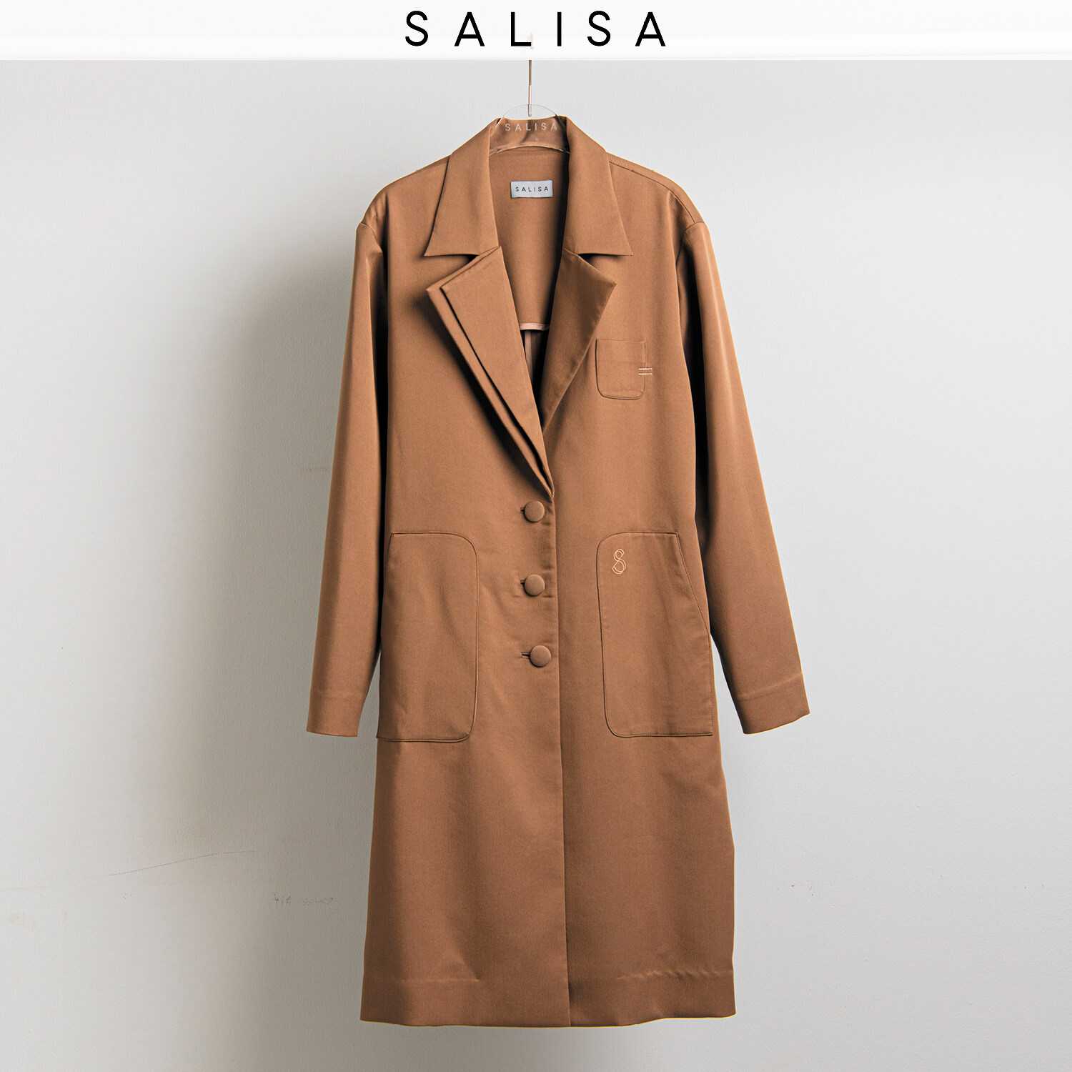 COAT khaki light wool