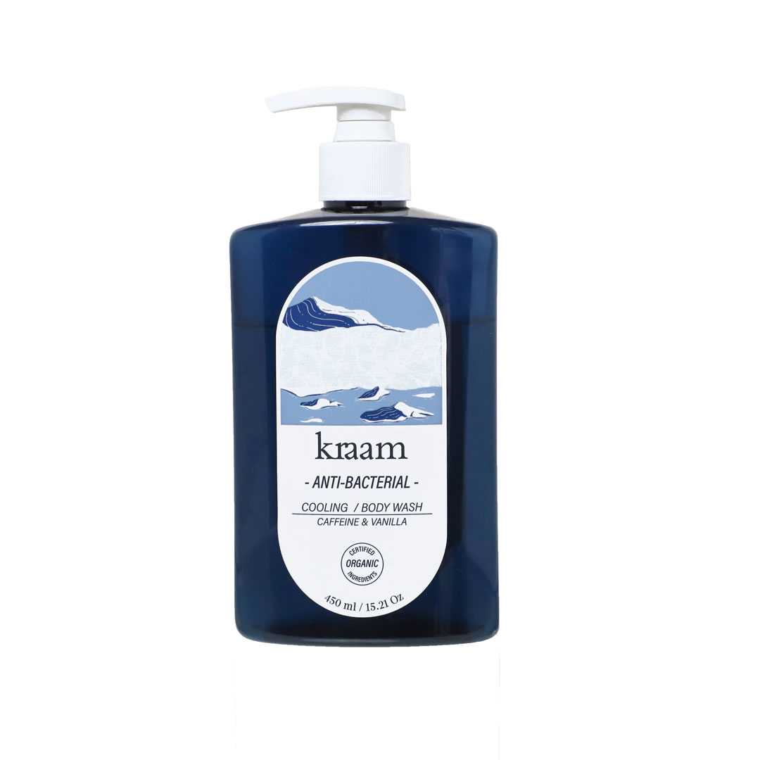 KRAAM Anti-Bacterial Cooling Body Wash (Caffeine & Vanilla)