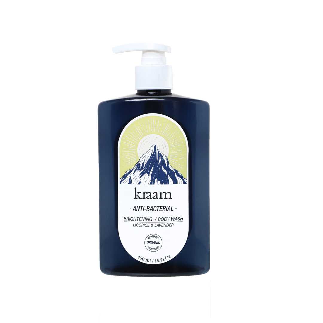 KRAAM Anti-Bacterial Brightening Body Wash (Licorice & Lavender)