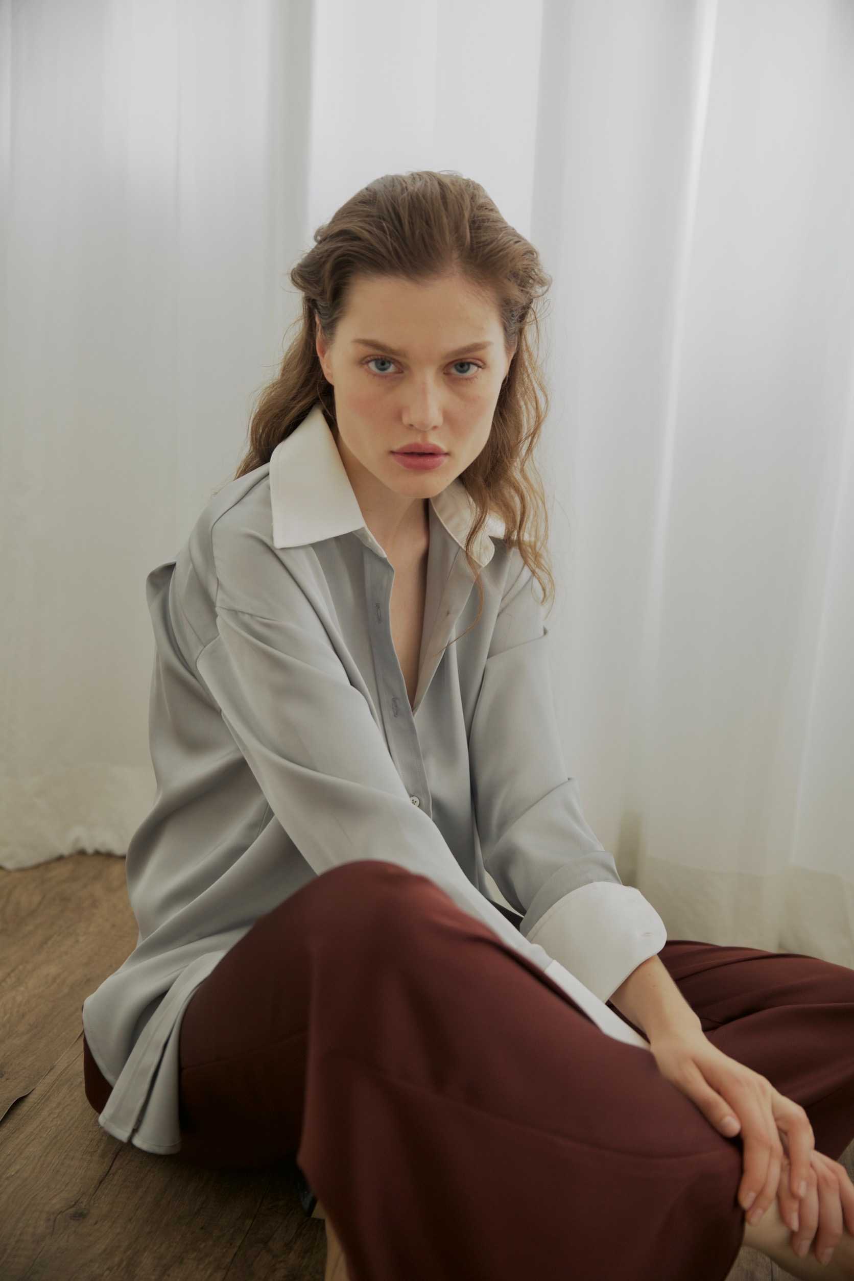 THE LINE WARDROBE • Classic Satin Shirt