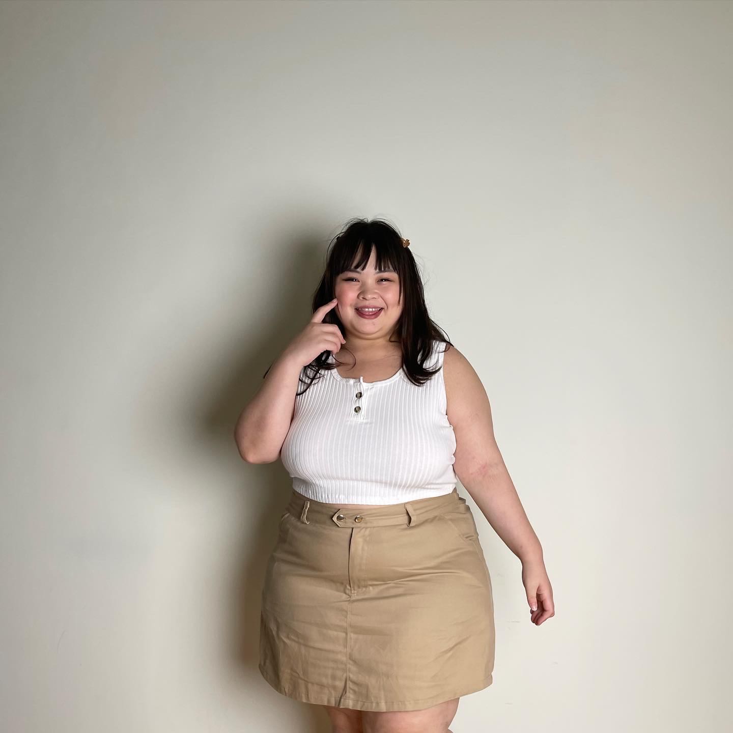 “Earthtone skirt”