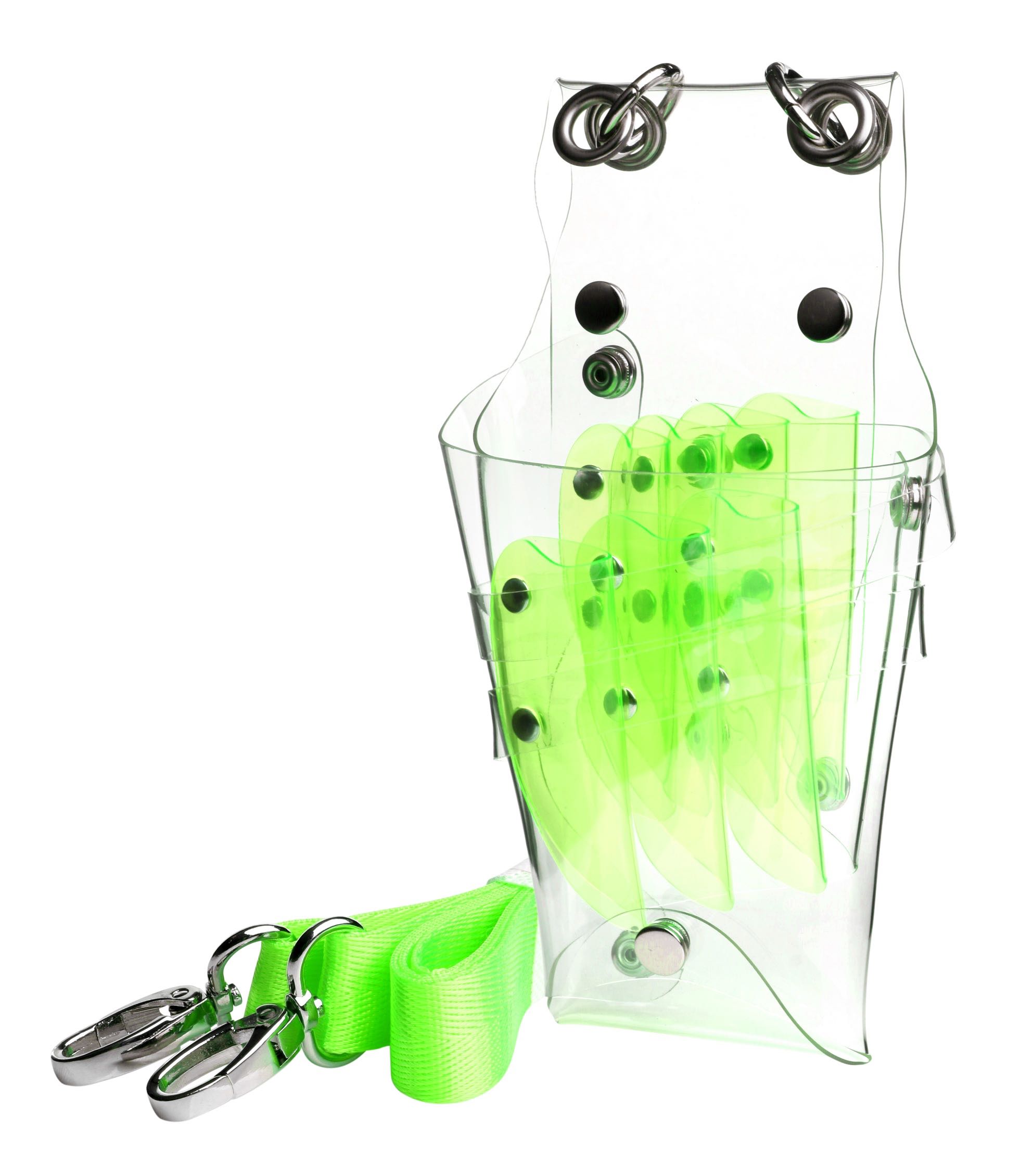 [สินค้าตัวอย่าง ห้ามซื้อ] PO-22  บาร์เบอร์ เบรน กระเป๋าใส่กรรไกรแบบสะพาย สีใส