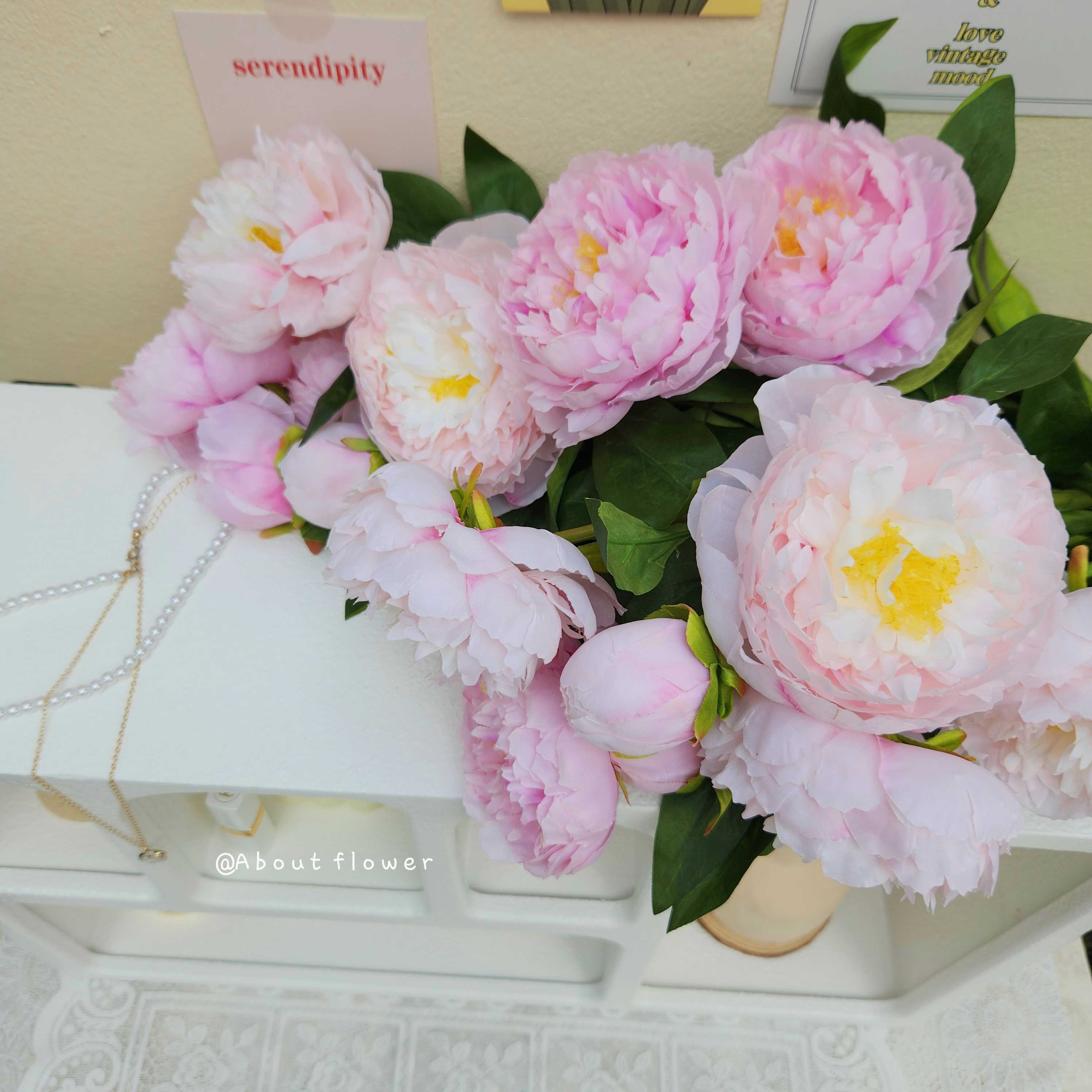 ดอกโบตั๋น Peony (งานพรีเมี่ยม) 