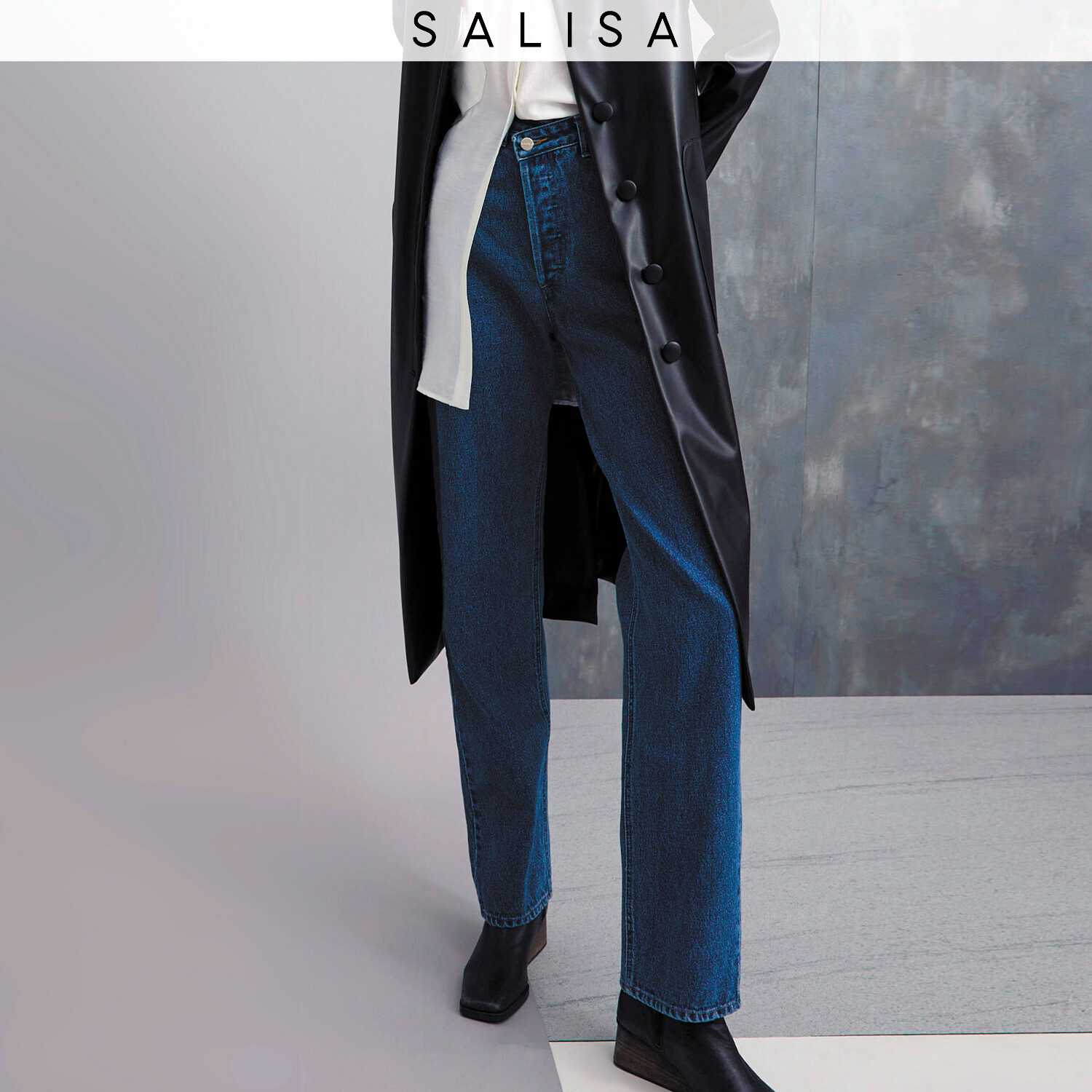 JEANS OVERLAP Mid Blue