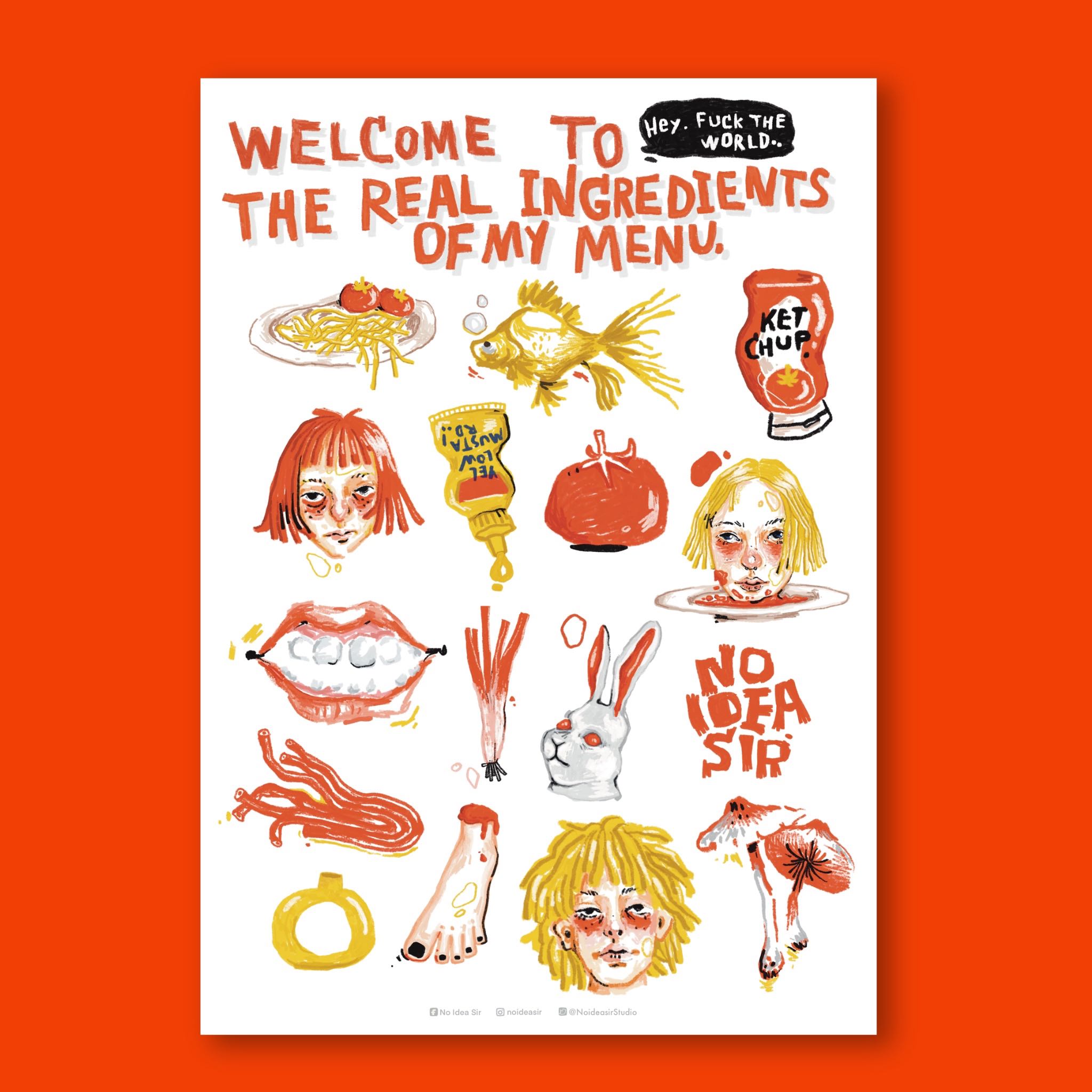 Noideasir Stuff 02 // sticker A5
