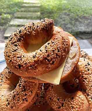 Boli Plain Bagels set 4 pcs. (เจ วีแกน ไร้น้ำตาล)