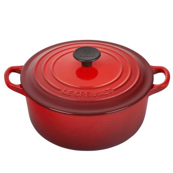 ROUND CASSEROLE  26CM CERISE