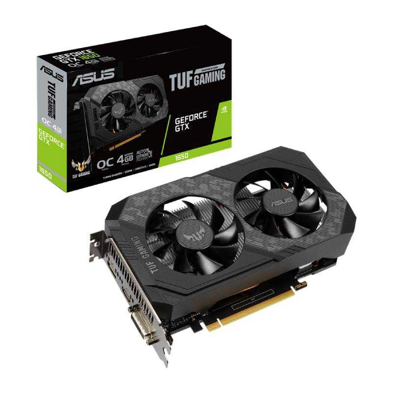 การ์ดจอ VGA ASUS GEFORCE TUF GTX 1650 O4GD6 P GAMING - 4GB GDDR6 ประกันศูนย์ 3 ปี