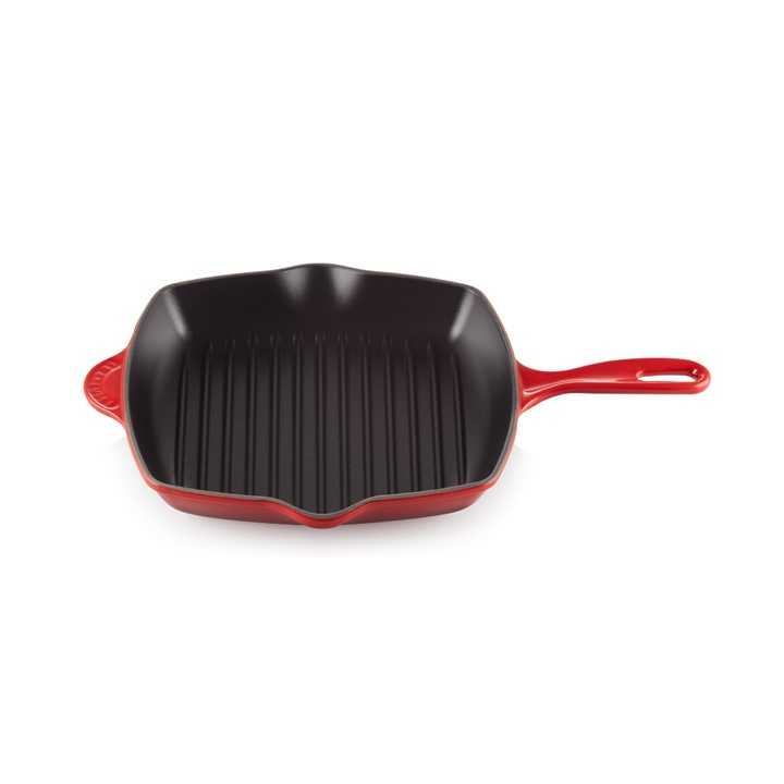 SQUARE SKILLET GRILL 26CM CERISE