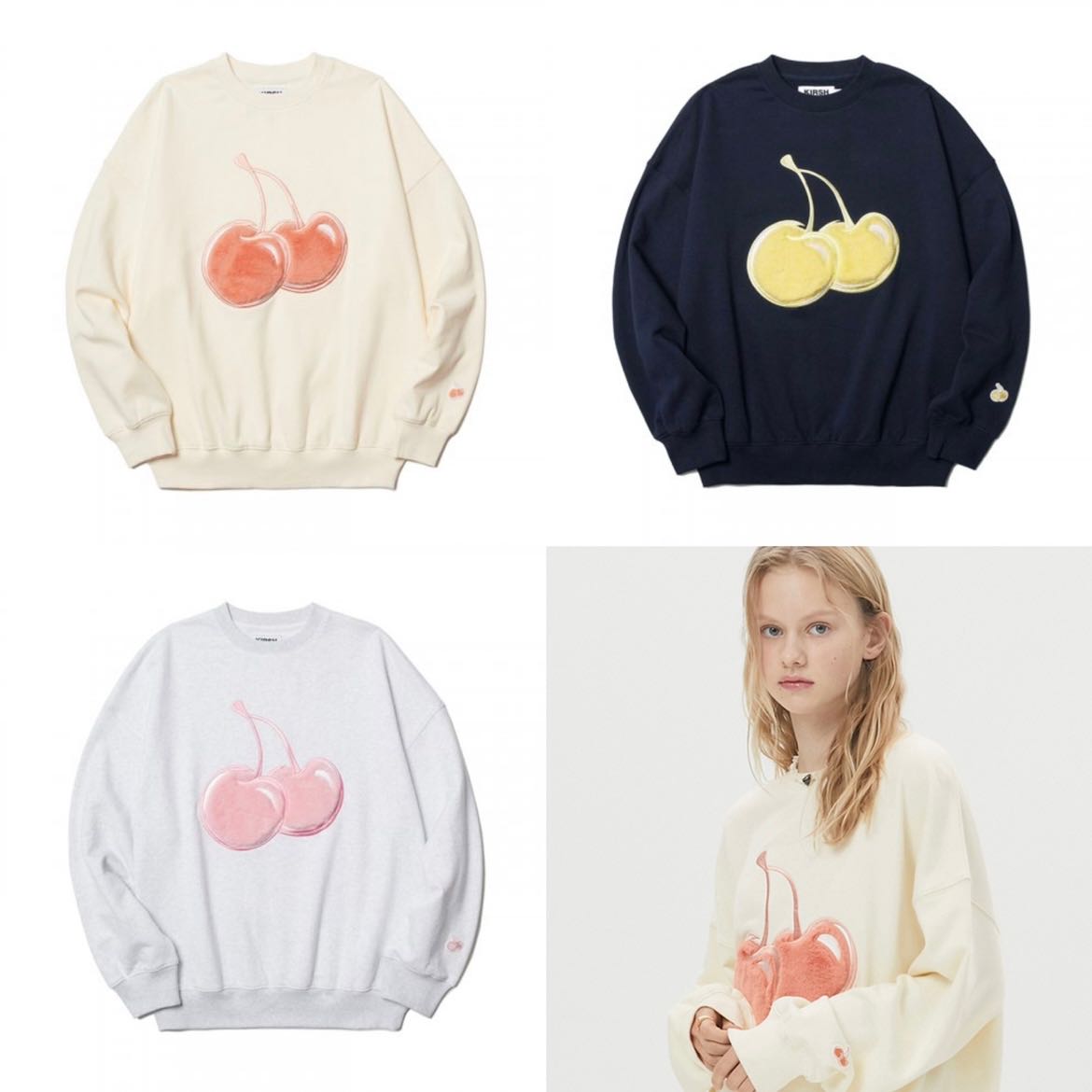 Kirsh Big cherry Sweatshirt LINE SHOPPING